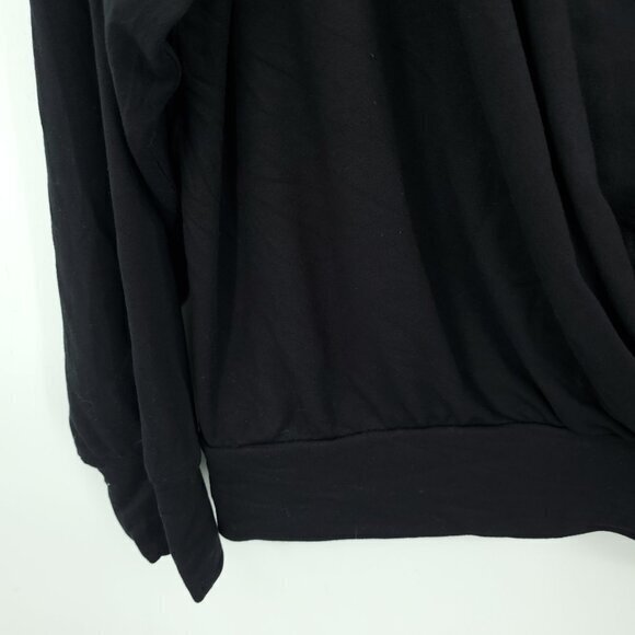 Lululemon Pleated Modal Fleece Pullover Sweatshirt Black 8/M - Picture 9 of 15